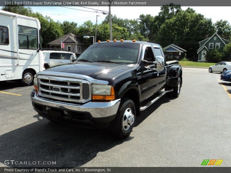 Black / Medium Parchment 2001 Ford F350 Super Duty Lariat Crew Cab 4x4 Dually