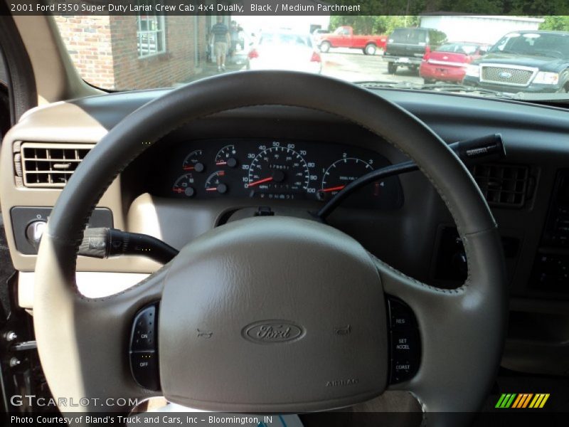 Black / Medium Parchment 2001 Ford F350 Super Duty Lariat Crew Cab 4x4 Dually