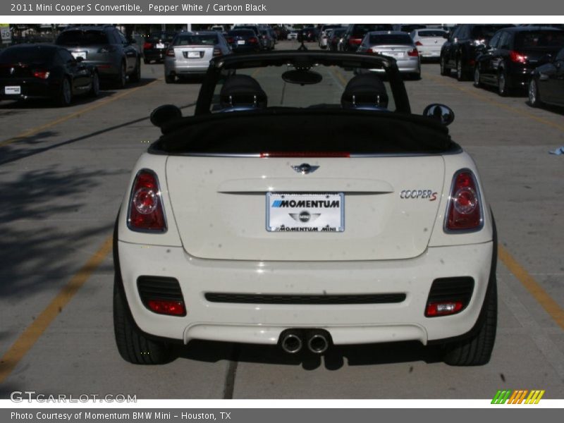 Pepper White / Carbon Black 2011 Mini Cooper S Convertible