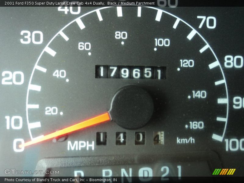 Black / Medium Parchment 2001 Ford F350 Super Duty Lariat Crew Cab 4x4 Dually