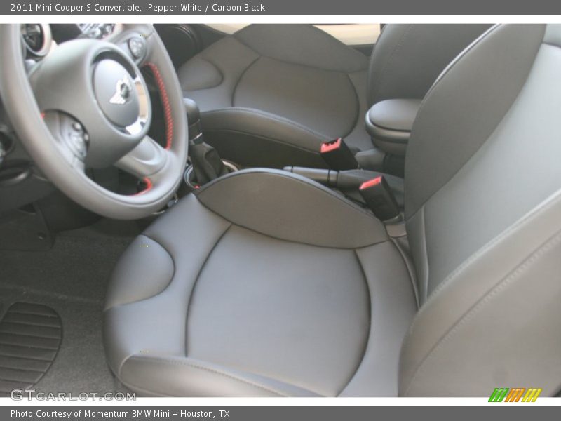 Pepper White / Carbon Black 2011 Mini Cooper S Convertible