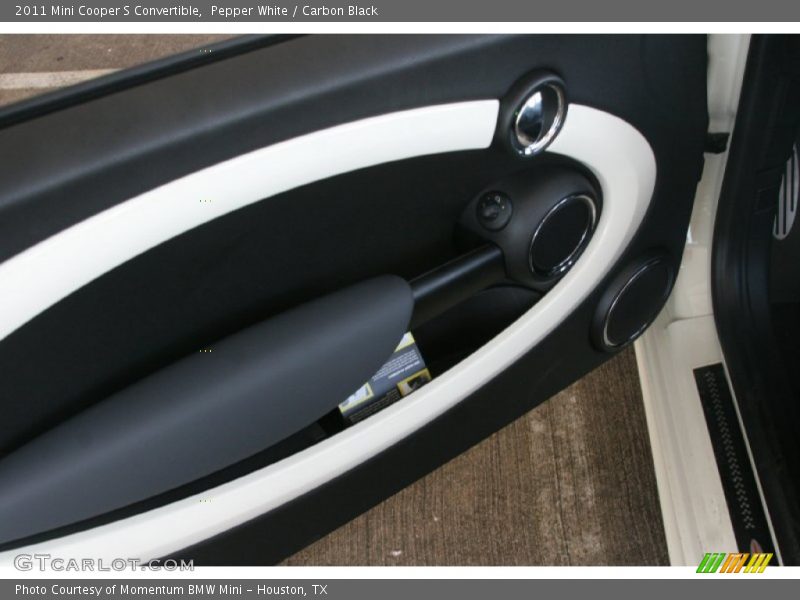 Pepper White / Carbon Black 2011 Mini Cooper S Convertible