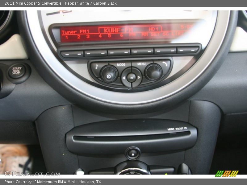 Pepper White / Carbon Black 2011 Mini Cooper S Convertible
