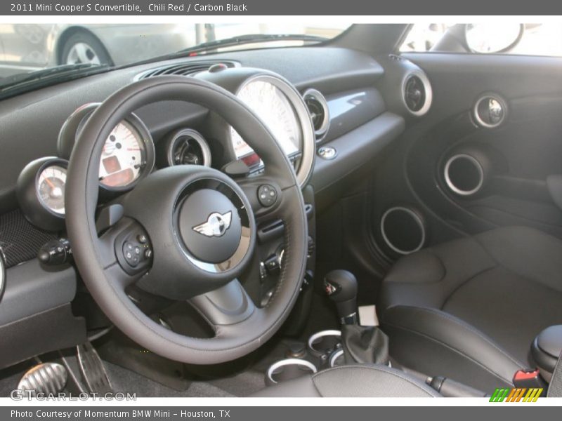 Chili Red / Carbon Black 2011 Mini Cooper S Convertible