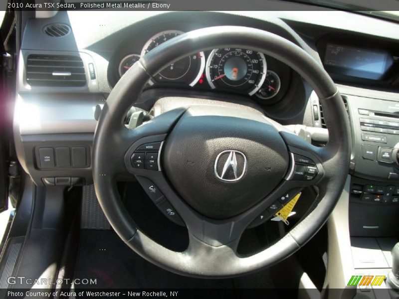 Polished Metal Metallic / Ebony 2010 Acura TSX Sedan