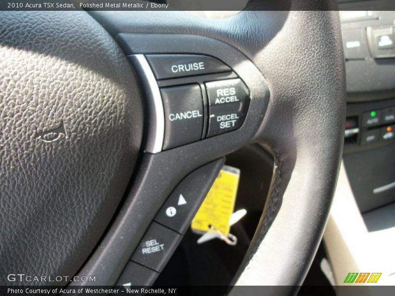 Polished Metal Metallic / Ebony 2010 Acura TSX Sedan
