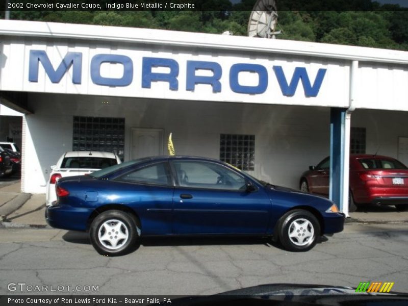 Indigo Blue Metallic / Graphite 2002 Chevrolet Cavalier Coupe
