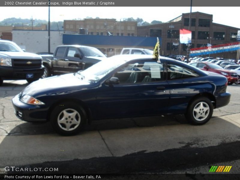 Indigo Blue Metallic / Graphite 2002 Chevrolet Cavalier Coupe