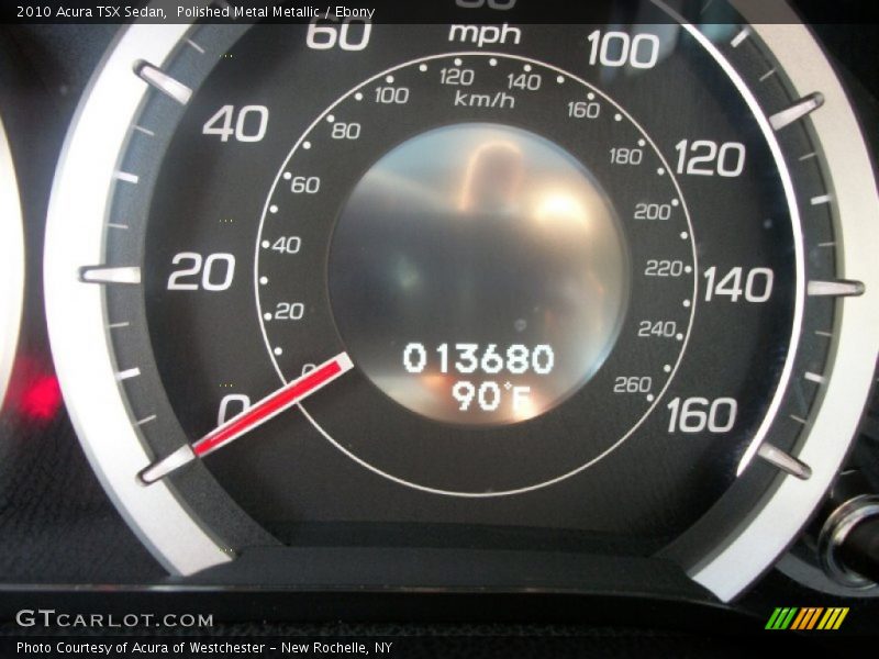Polished Metal Metallic / Ebony 2010 Acura TSX Sedan