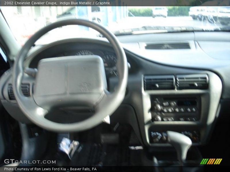 Indigo Blue Metallic / Graphite 2002 Chevrolet Cavalier Coupe