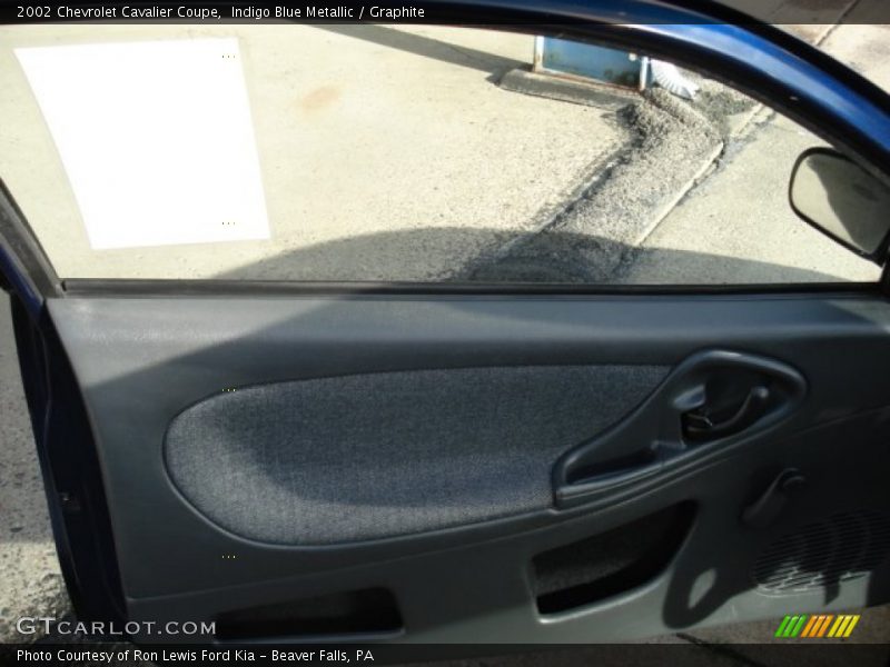 Indigo Blue Metallic / Graphite 2002 Chevrolet Cavalier Coupe