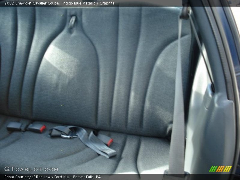 Indigo Blue Metallic / Graphite 2002 Chevrolet Cavalier Coupe