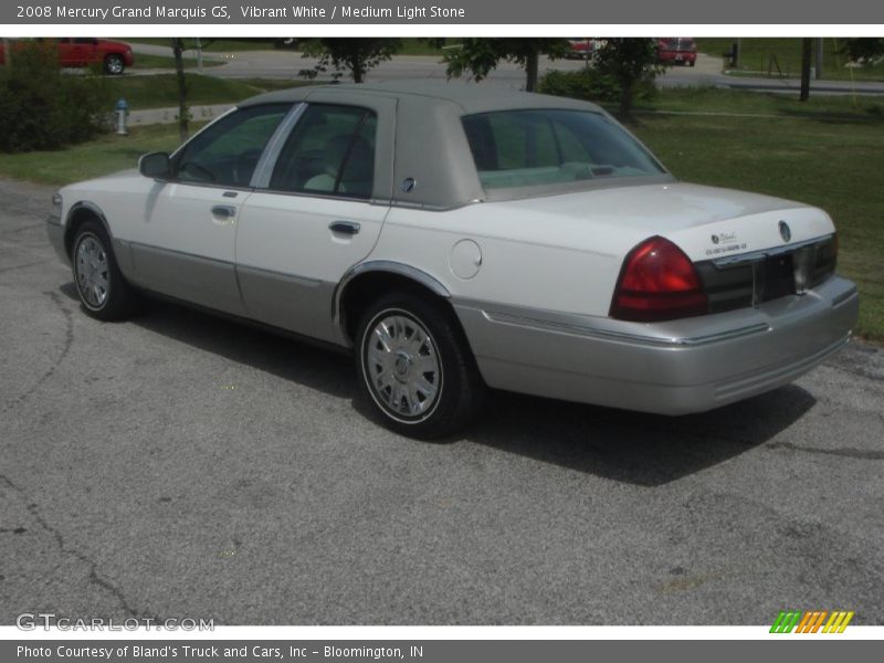 Vibrant White / Medium Light Stone 2008 Mercury Grand Marquis GS