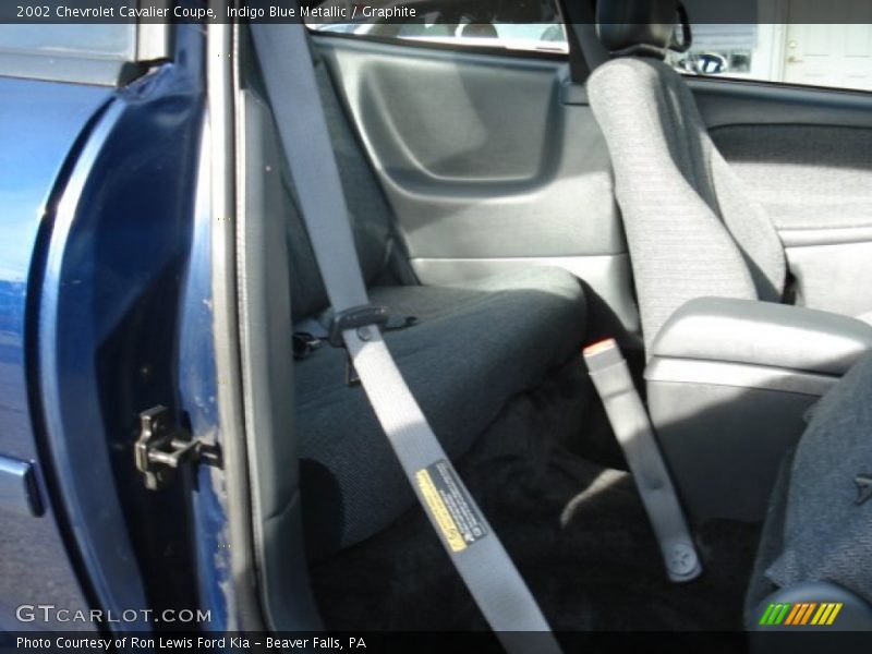 Indigo Blue Metallic / Graphite 2002 Chevrolet Cavalier Coupe