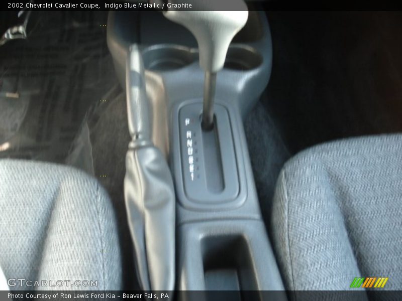 Indigo Blue Metallic / Graphite 2002 Chevrolet Cavalier Coupe