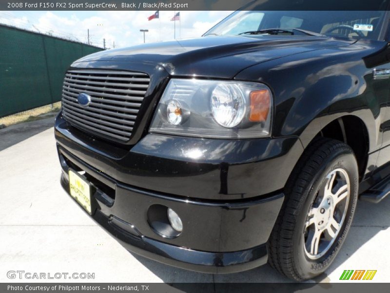 Black / Black/Red Sport 2008 Ford F150 FX2 Sport SuperCrew