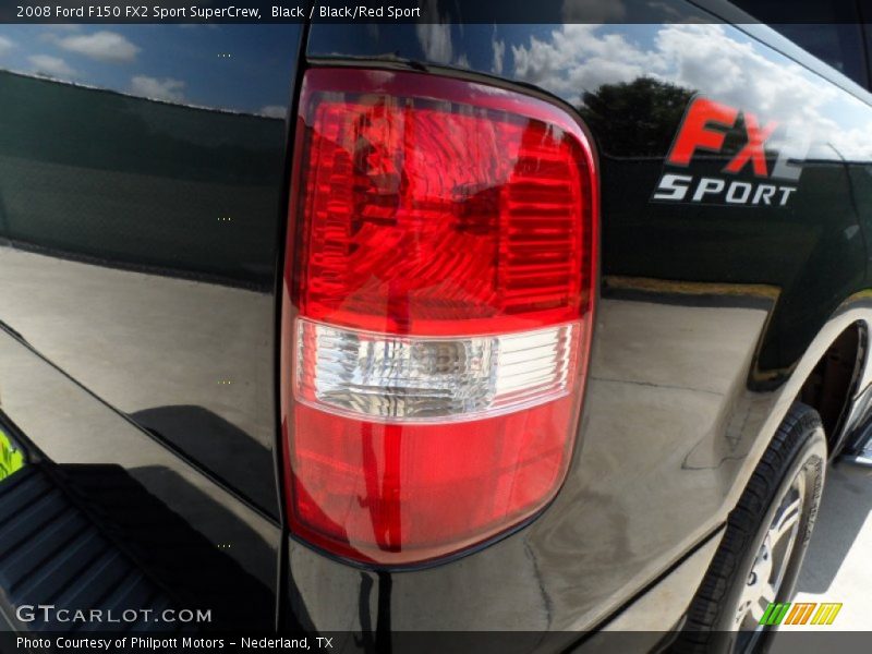 Black / Black/Red Sport 2008 Ford F150 FX2 Sport SuperCrew