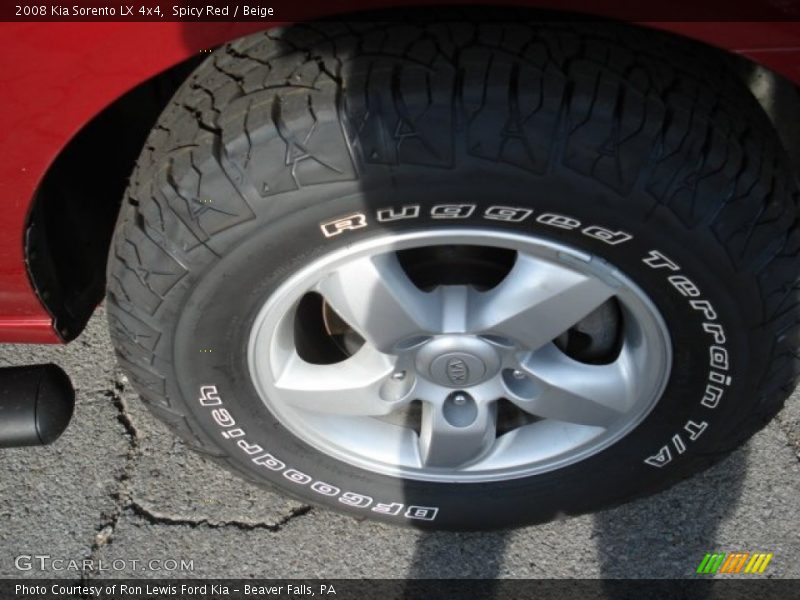 Spicy Red / Beige 2008 Kia Sorento LX 4x4