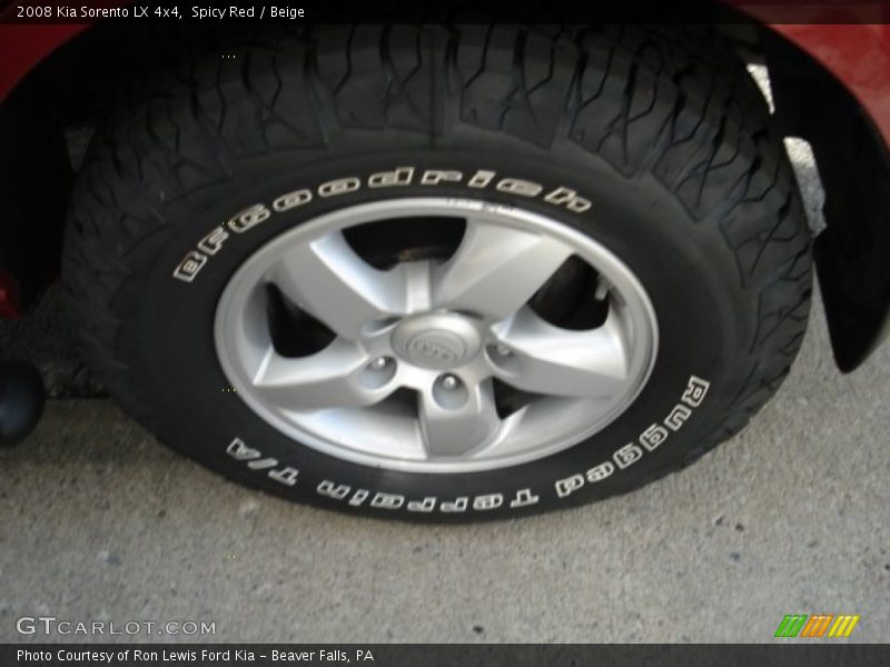Spicy Red / Beige 2008 Kia Sorento LX 4x4