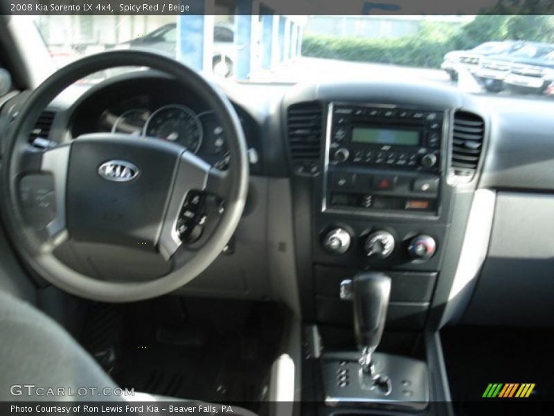 Spicy Red / Beige 2008 Kia Sorento LX 4x4