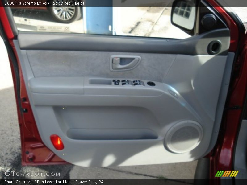 Spicy Red / Beige 2008 Kia Sorento LX 4x4