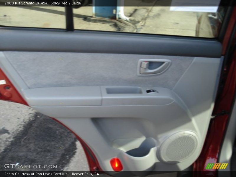 Spicy Red / Beige 2008 Kia Sorento LX 4x4