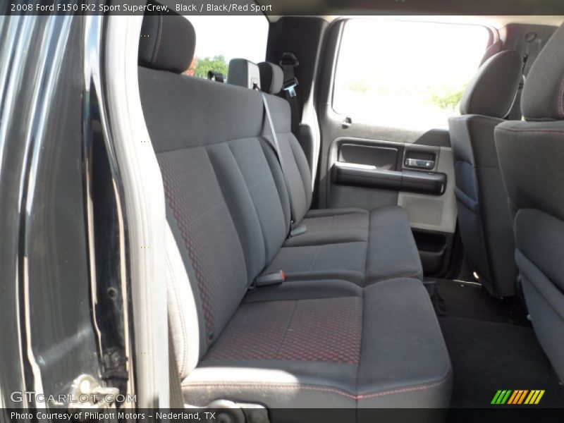  2008 F150 FX2 Sport SuperCrew Black/Red Sport Interior