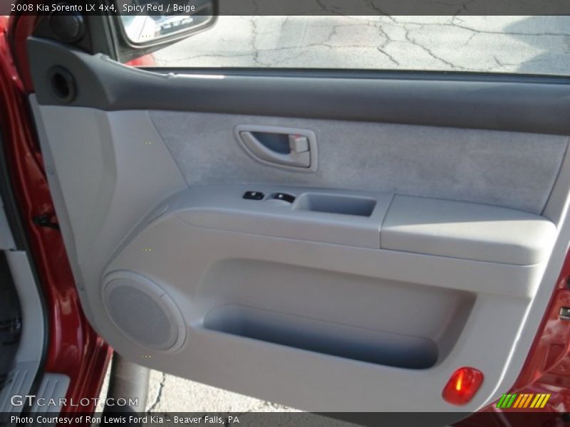 Spicy Red / Beige 2008 Kia Sorento LX 4x4