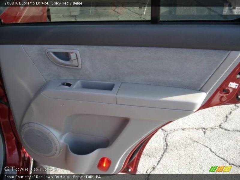 Spicy Red / Beige 2008 Kia Sorento LX 4x4
