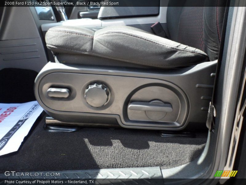 Black / Black/Red Sport 2008 Ford F150 FX2 Sport SuperCrew