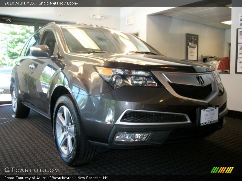 Grigio Metallic / Ebony 2010 Acura MDX
