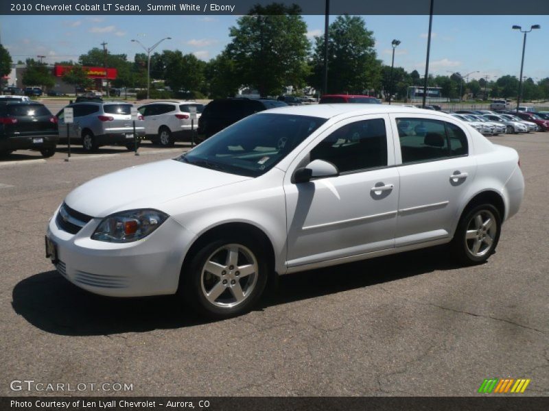 Summit White / Ebony 2010 Chevrolet Cobalt LT Sedan