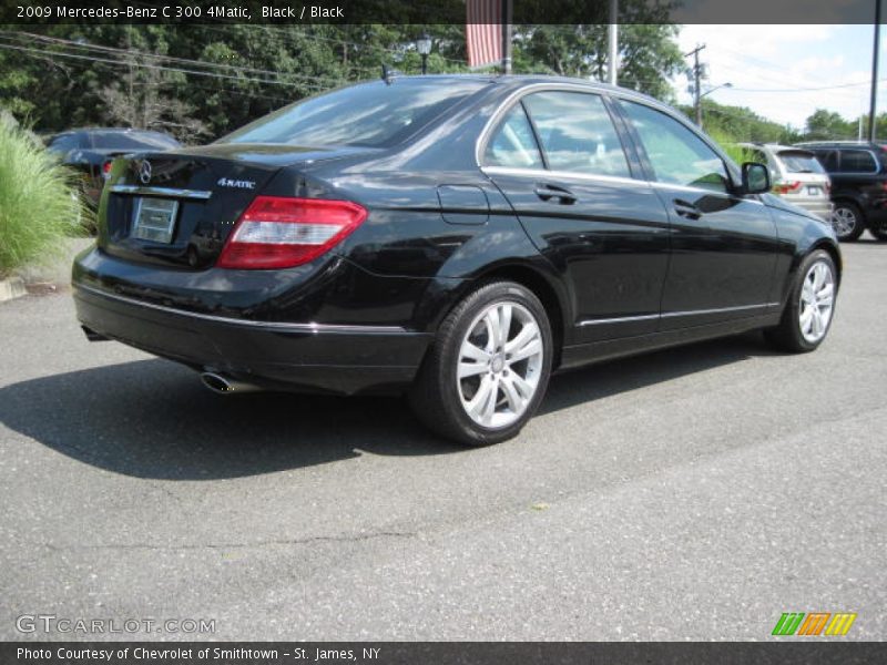 Black / Black 2009 Mercedes-Benz C 300 4Matic