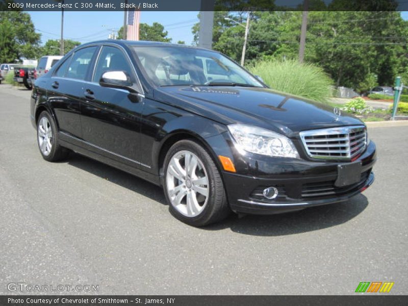 Black / Black 2009 Mercedes-Benz C 300 4Matic