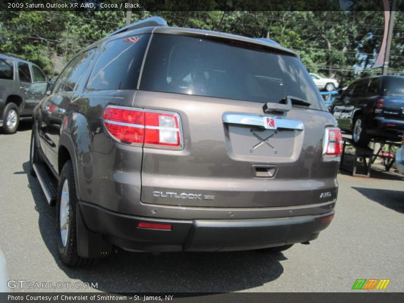 Cocoa / Black 2009 Saturn Outlook XR AWD