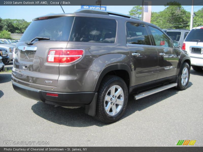 Cocoa / Black 2009 Saturn Outlook XR AWD
