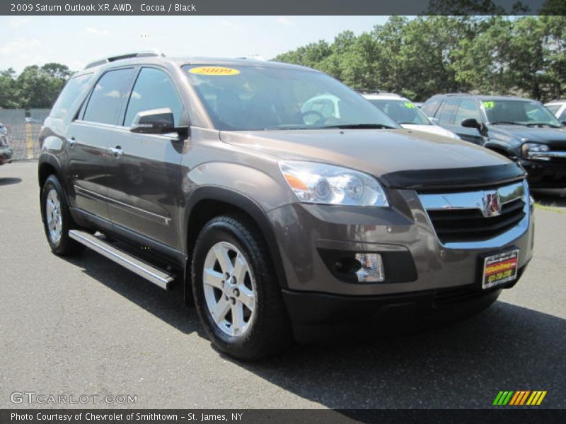 Cocoa / Black 2009 Saturn Outlook XR AWD