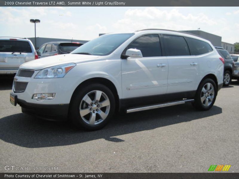 Summit White / Light Gray/Ebony 2009 Chevrolet Traverse LTZ AWD