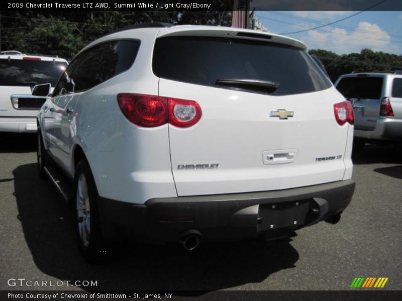 Summit White / Light Gray/Ebony 2009 Chevrolet Traverse LTZ AWD
