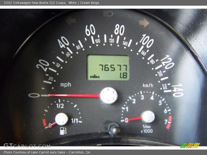  2002 New Beetle GLS Coupe GLS Coupe Gauges