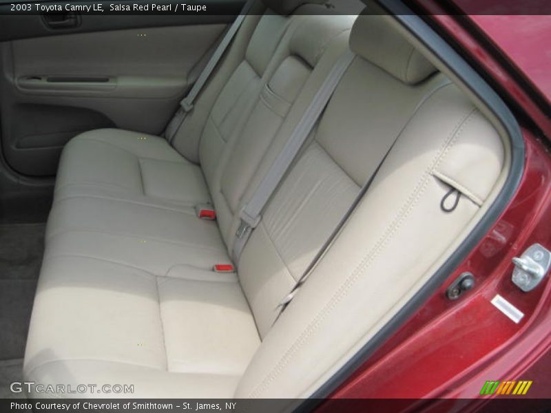 Salsa Red Pearl / Taupe 2003 Toyota Camry LE