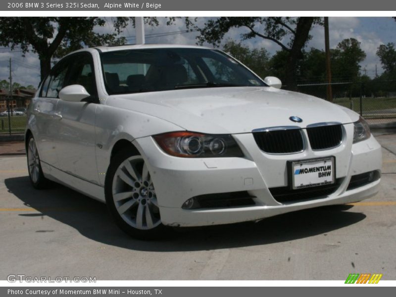 Alpine White / Beige 2006 BMW 3 Series 325i Sedan