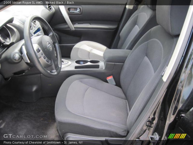 Wicked Black / Black 2008 Nissan Rogue SL AWD