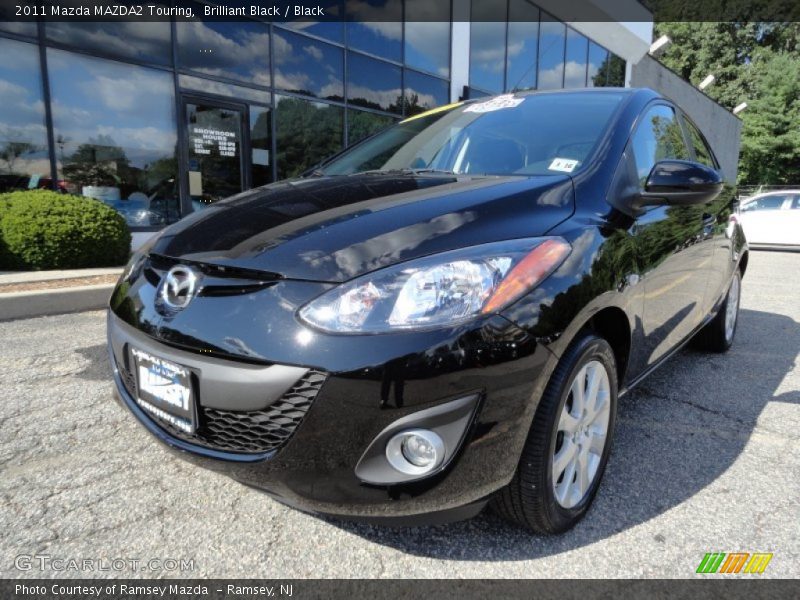 Brilliant Black / Black 2011 Mazda MAZDA2 Touring