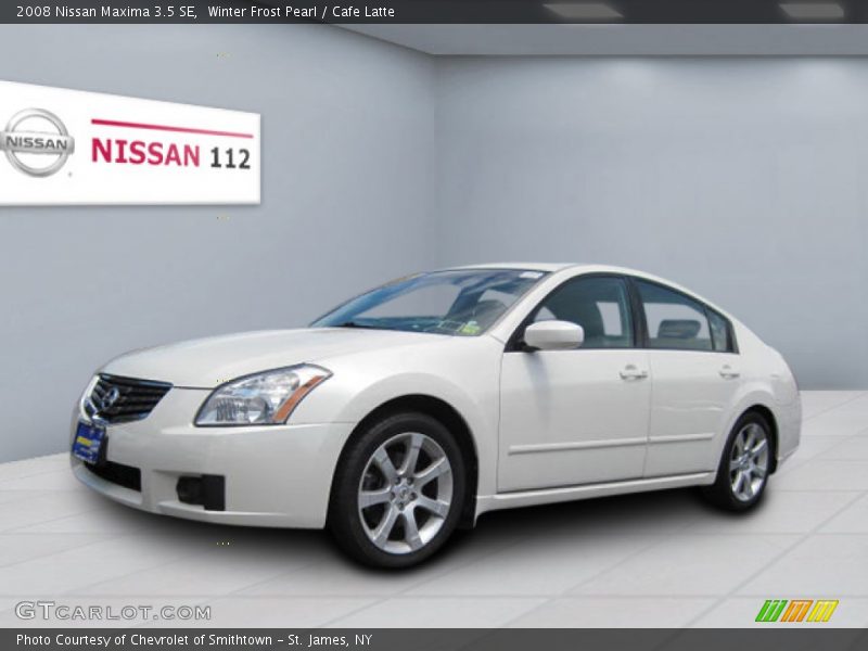 Winter Frost Pearl / Cafe Latte 2008 Nissan Maxima 3.5 SE