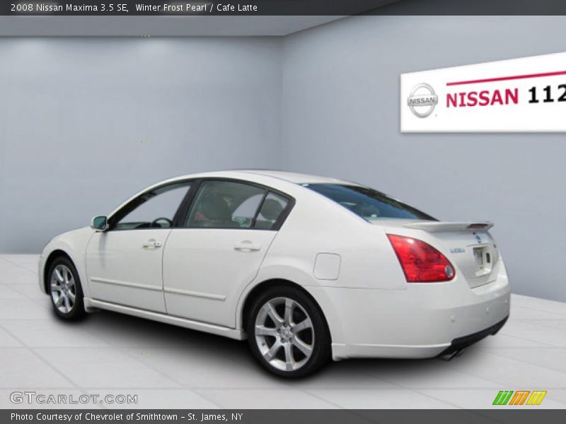 Winter Frost Pearl / Cafe Latte 2008 Nissan Maxima 3.5 SE