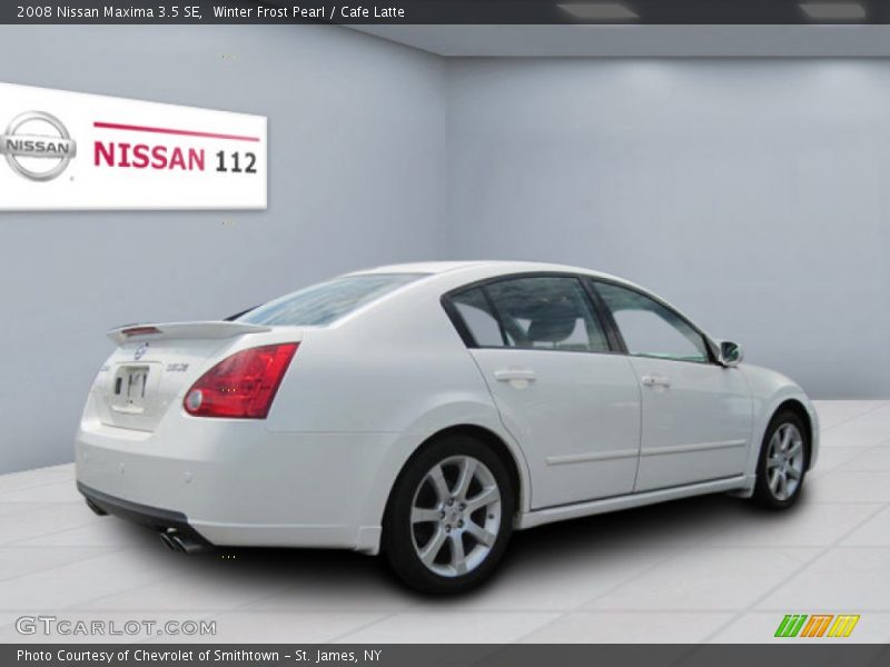 Winter Frost Pearl / Cafe Latte 2008 Nissan Maxima 3.5 SE