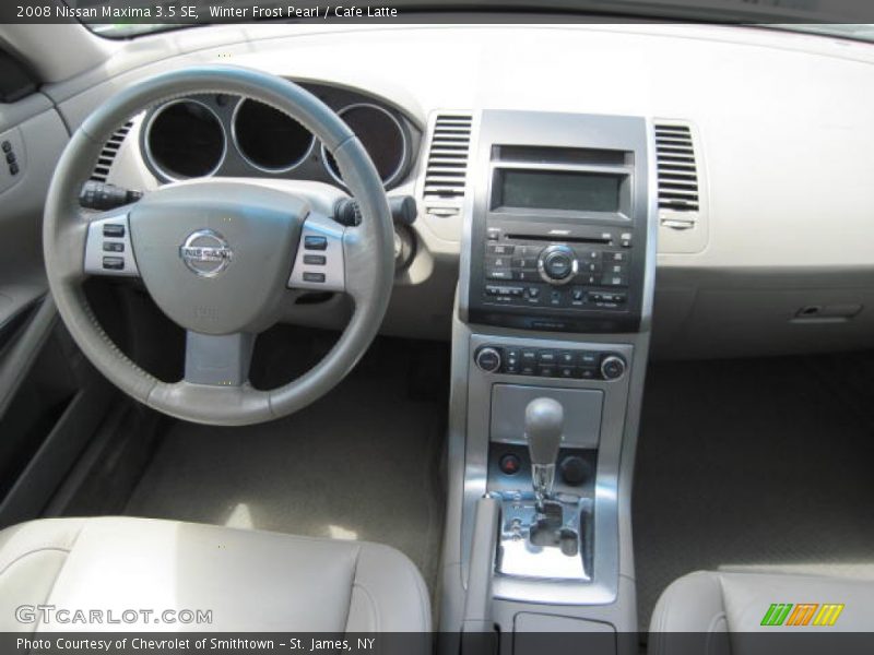 Winter Frost Pearl / Cafe Latte 2008 Nissan Maxima 3.5 SE