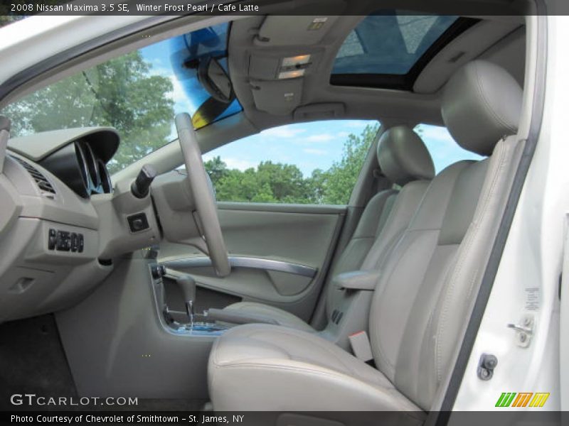 Winter Frost Pearl / Cafe Latte 2008 Nissan Maxima 3.5 SE