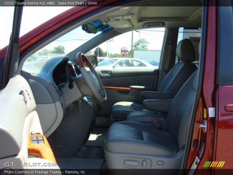 Salsa Red Pearl / Stone 2010 Toyota Sienna XLE AWD
